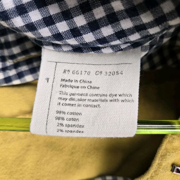 Pilcro and the Letterpress Mustard Yellow Pants 29 Chino Straight Sueded Cotton - Picture 5 of 6